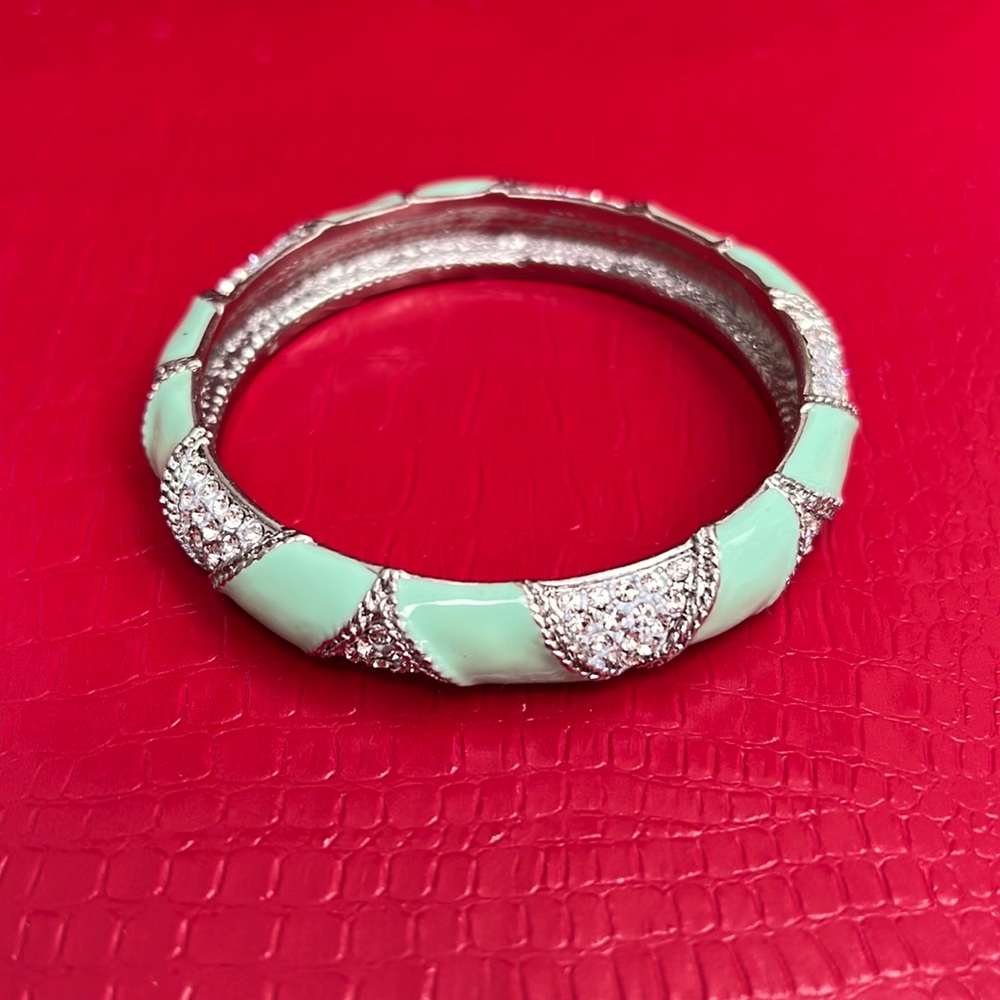 Baby Blue Bracelet with Crystals